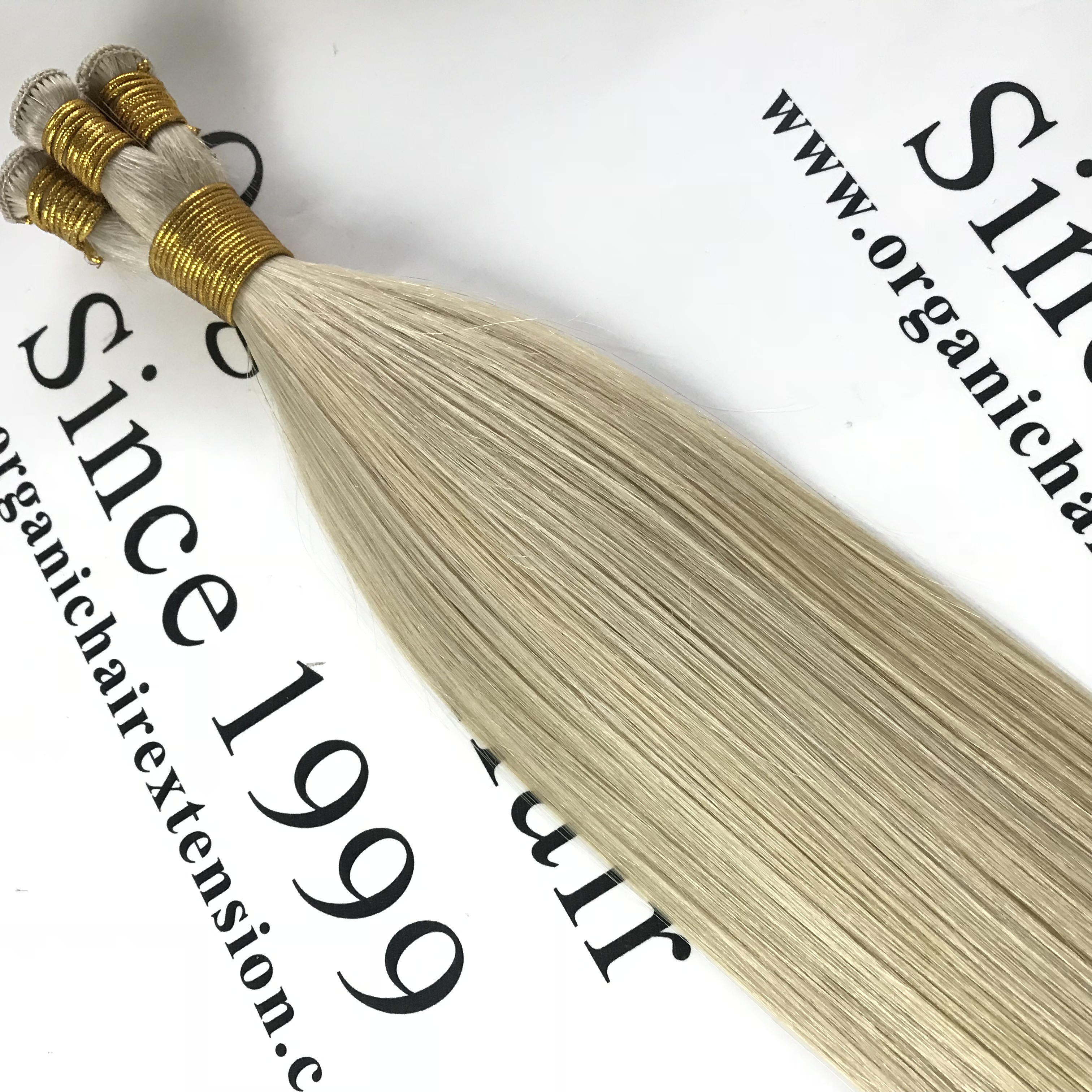 Hand tied weft virgin cuticle aligned hair hot selling best quality hair L1